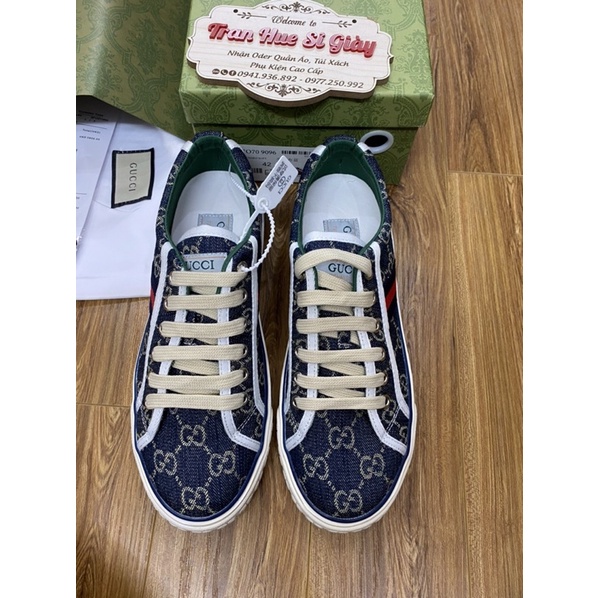 Giày nam nữ siêu câp xanh guc kj full box