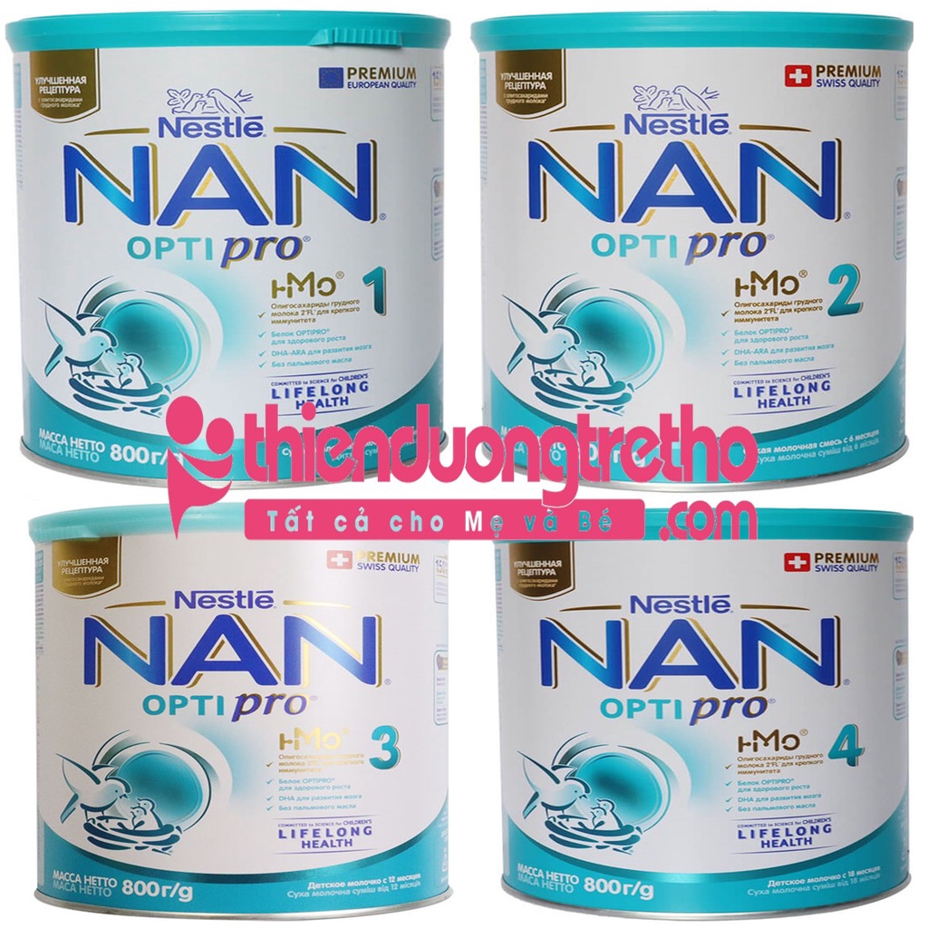 Sữa Nan Nga Đủ Số 1,2,3,4 800G