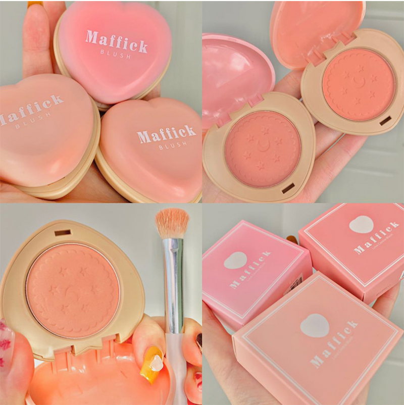 ✨Ready Stock F.M✨ MAFFICK Matte Blush Palette Peach Blusher Face Makeup Cosmetic | BigBuy360 - bigbuy360.vn