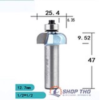 Mũi phay gỗ Tideway đánh chỉ tròn có bi