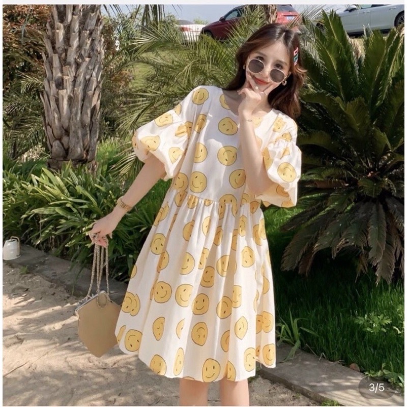 Đầm babydoll tay bồng