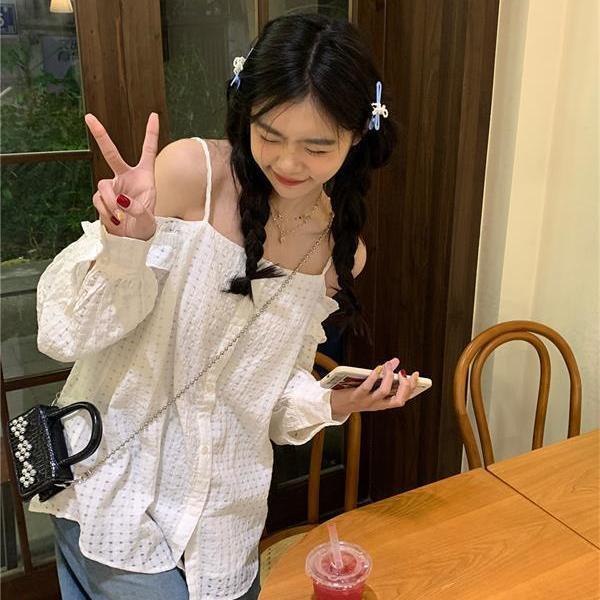 Áo Trễ Vai Tay Dài Thời Trang Dành Cho Nữ