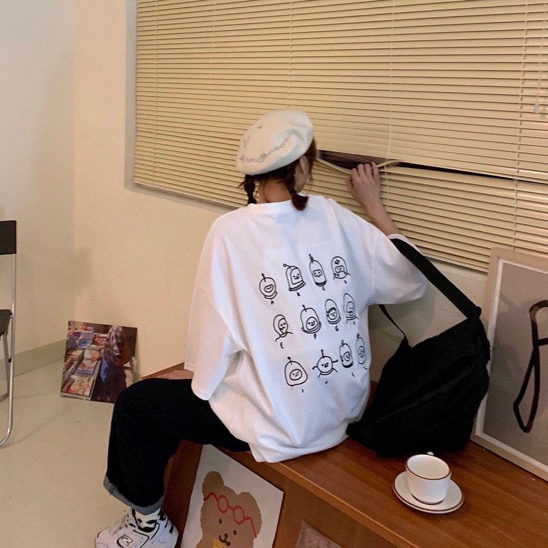 Áo thun tay lỡ 💥FREESHIP💥 Họa tiết hoạt hình dáng rộng OVERSIZE [ao thun freesize] | BigBuy360 - bigbuy360.vn