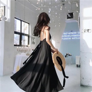 [Ảnh thật/Feedback] Đầm Maxi hở lưng hai dây siêu xinh