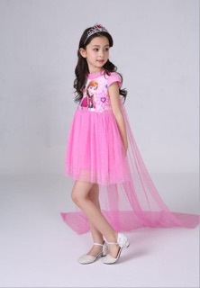 Váy công chúa elsa + phụ kiện 