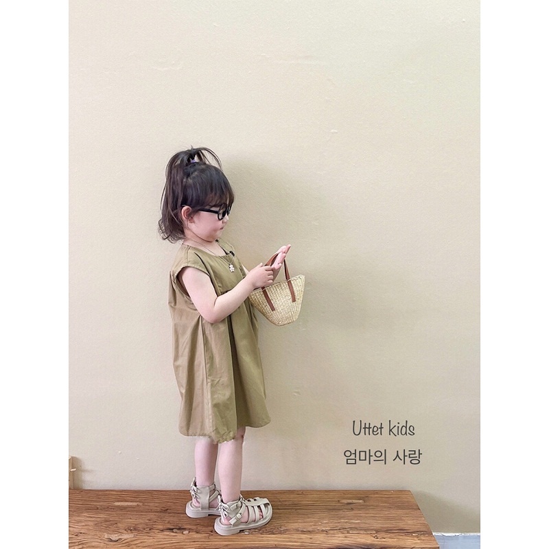 VÁY HÀN CỘC TAY 256 DÀNH CHO BÉ GÁI SIZE 80 ĐẾN 120