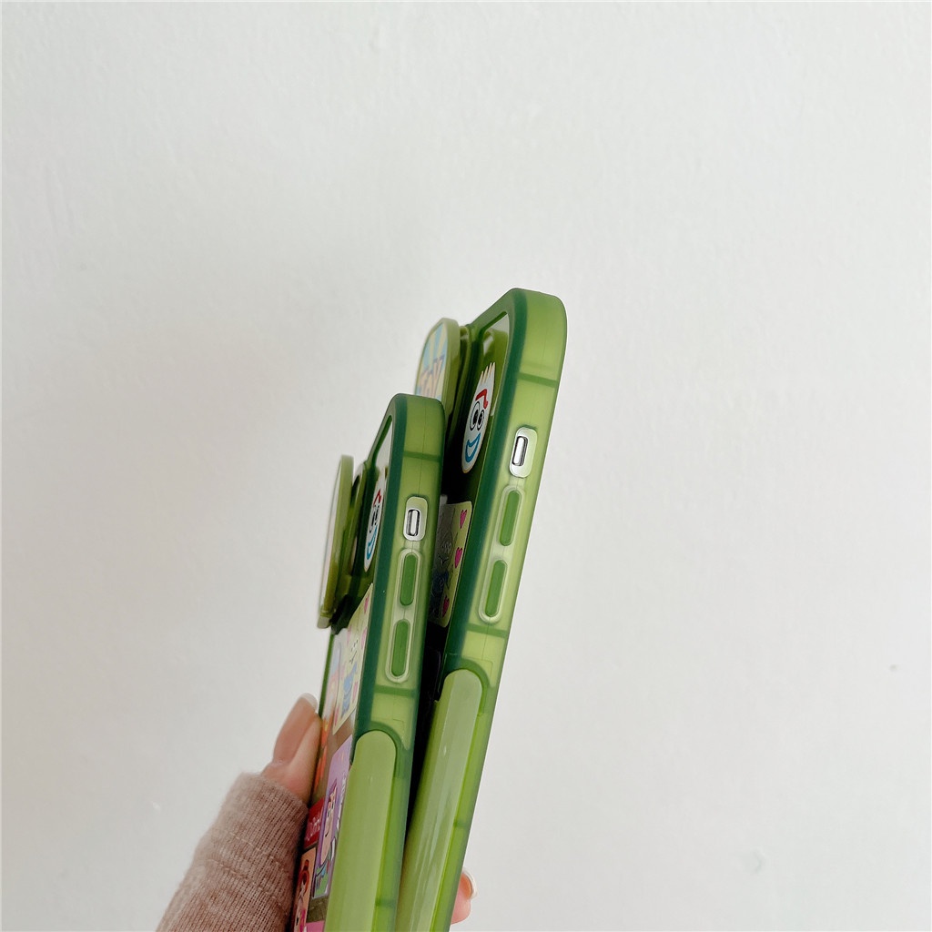 Ốp Điện Thoại TPU Mềm Hai Màu Có Giá Đỡ Cho iphone 13 Pro Max 12 Pro Max