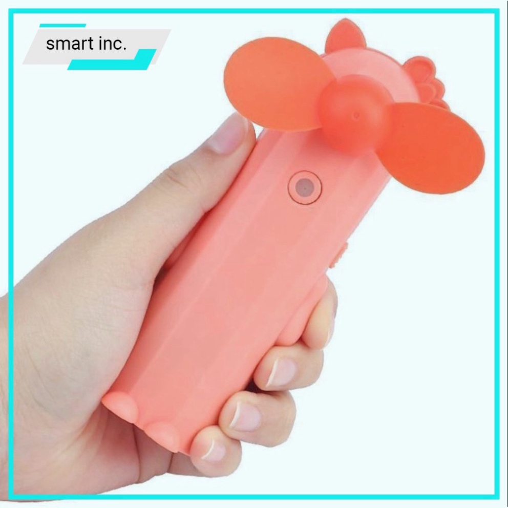 Quạt Cầm Tay Mini Quạt Phun Sương Làm Mát Tạo Độ Ẩm Tích Điện Sạc USB