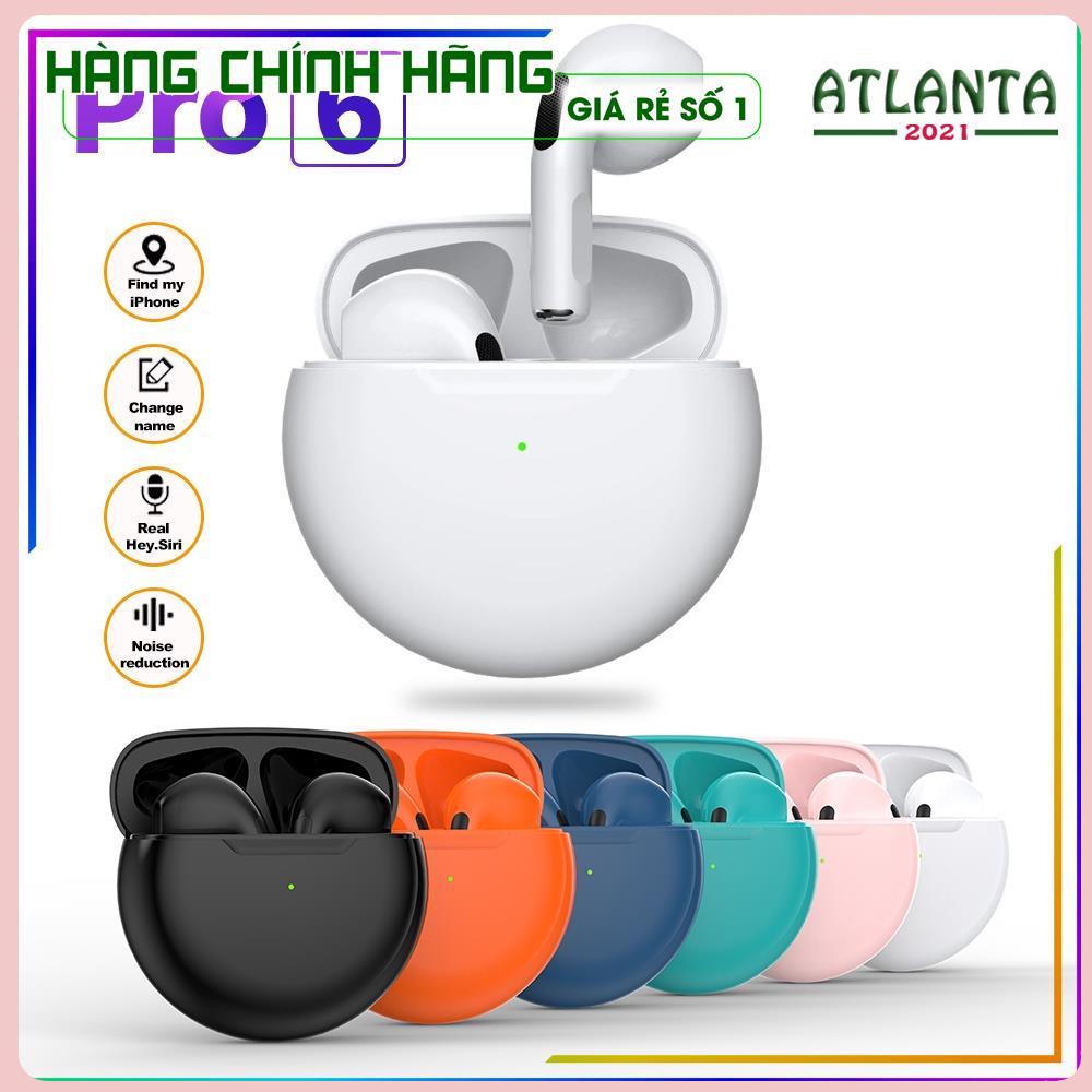 Tai Nghe Blutooth không dây Pro 6 TWS Phiên Bản Cao Cấp Nhất - Cảm Biến, Đổi Tên - Nhiều Màu - Bảo Hành 6 Tháng