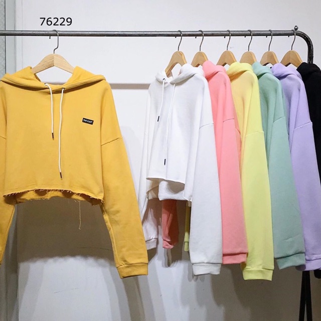 Áo hoodie croptop TheCIU thanh lý
