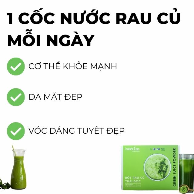 Detox bột rau củ quả lẻ 1 gói 3g nguyên chất hỗ trợ giảm cân, thanh lọc làm mát cơ thể, tăng đề kháng tốt cho sức khỏe