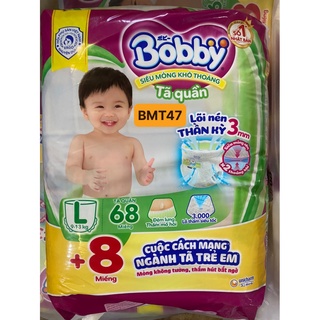 Tã quần Bobby Siêu thoáng M76/L68/XL62/XXL56