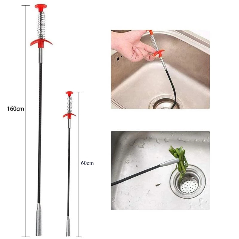 Que thông cống thoát nước bồn rửa chén 60/ 160cm
