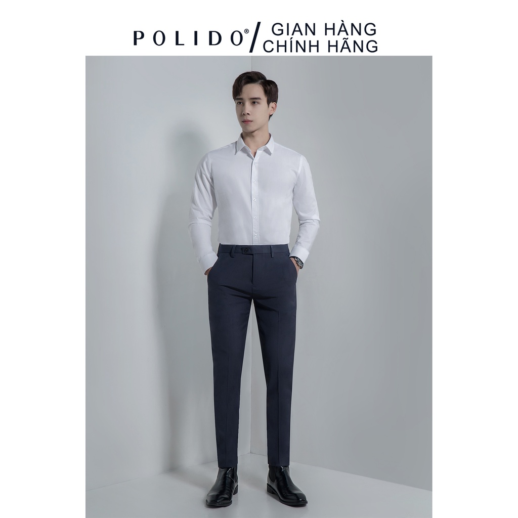 Áo Sơ Mi Nam CEFFYLO Màu Trắng Vải Cotton Thấm Hút, Chống Nhăn Form Slimfit | BigBuy360 - bigbuy360.vn