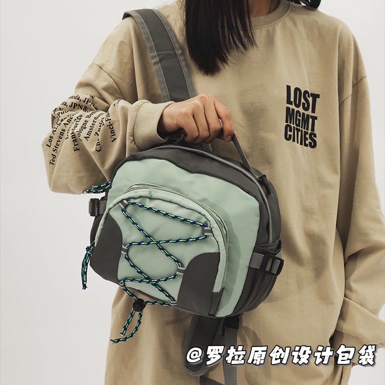 ∈ Cryigcente Sea Rock Mint Túi Đeo Chéo Vai Đôi Đeo Vai Hai Vai Nhẹ Dùng Khi Leo Núi Ngoài Trời