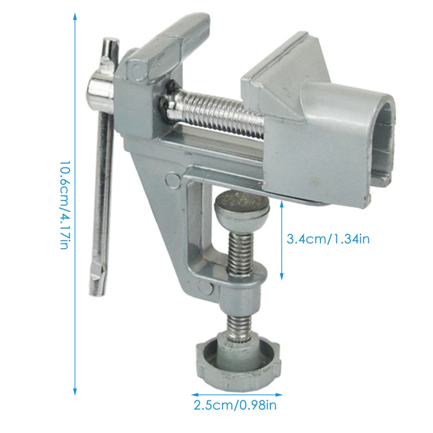 Kìm Hợp Kim Nhôm Mini Khắc Chữ vise Dùng Sửa Chữa Băng Ghế