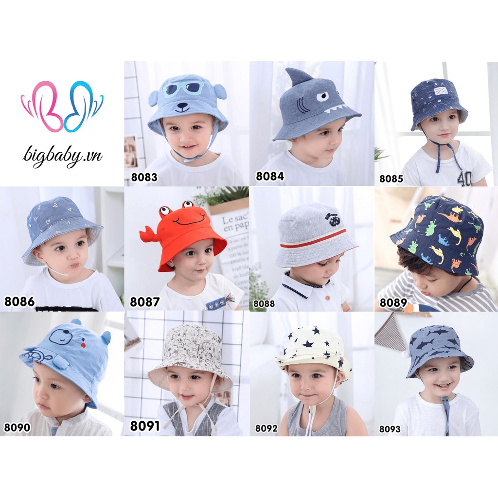 NÓN VÀNH BÉ TRAI NHIỀU MẪU DỄ THƯƠNG MILLER