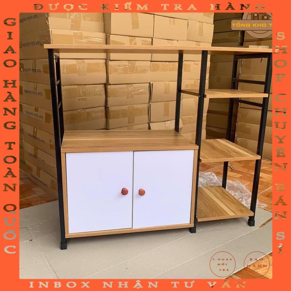 (MIỄN PHÍ SHIP)Kệ Lò Vi Sóng, Kệ Nhà Bếp Có Tủ Đa Năng phancung