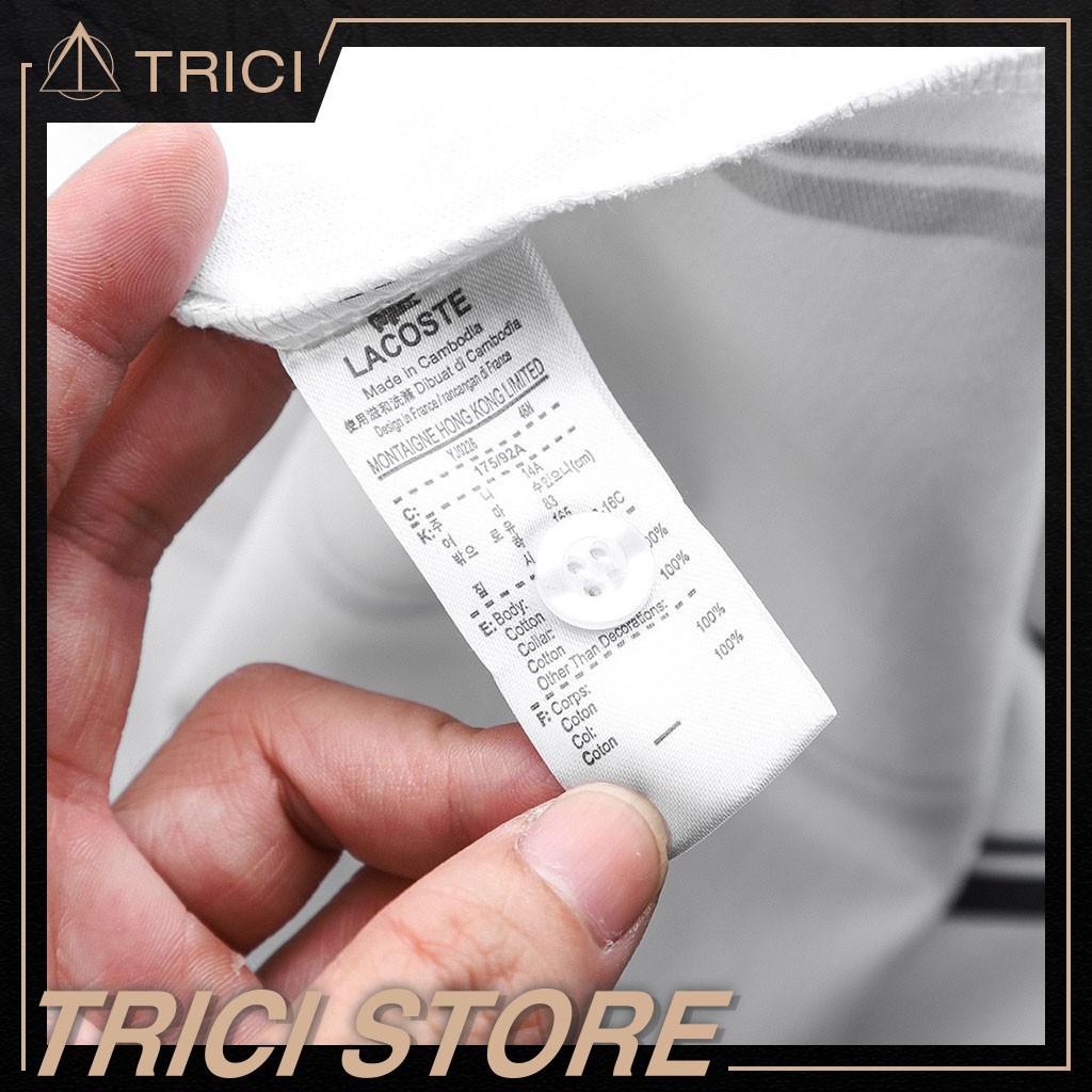Áo polo nam Lacoste cotton 100% 4 chiều hàng vnxk xuất dư Verson 2021 | BigBuy360 - bigbuy360.vn