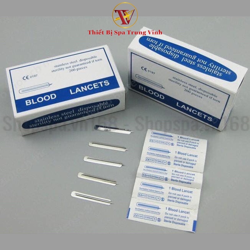 Kim chích mụn LANCETS hộp 200 chiếc