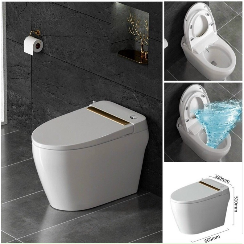 Bồn cầu không két nước Cherry có nắp rửa Bidet