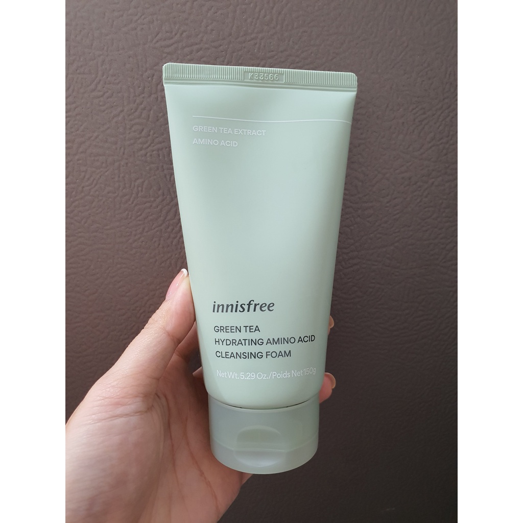 Sữa Rửa Mặt Trà Xanh Sạch Sâu Innisfree Green Tea Hydrating Amino Acid Cleansing Foam 150g