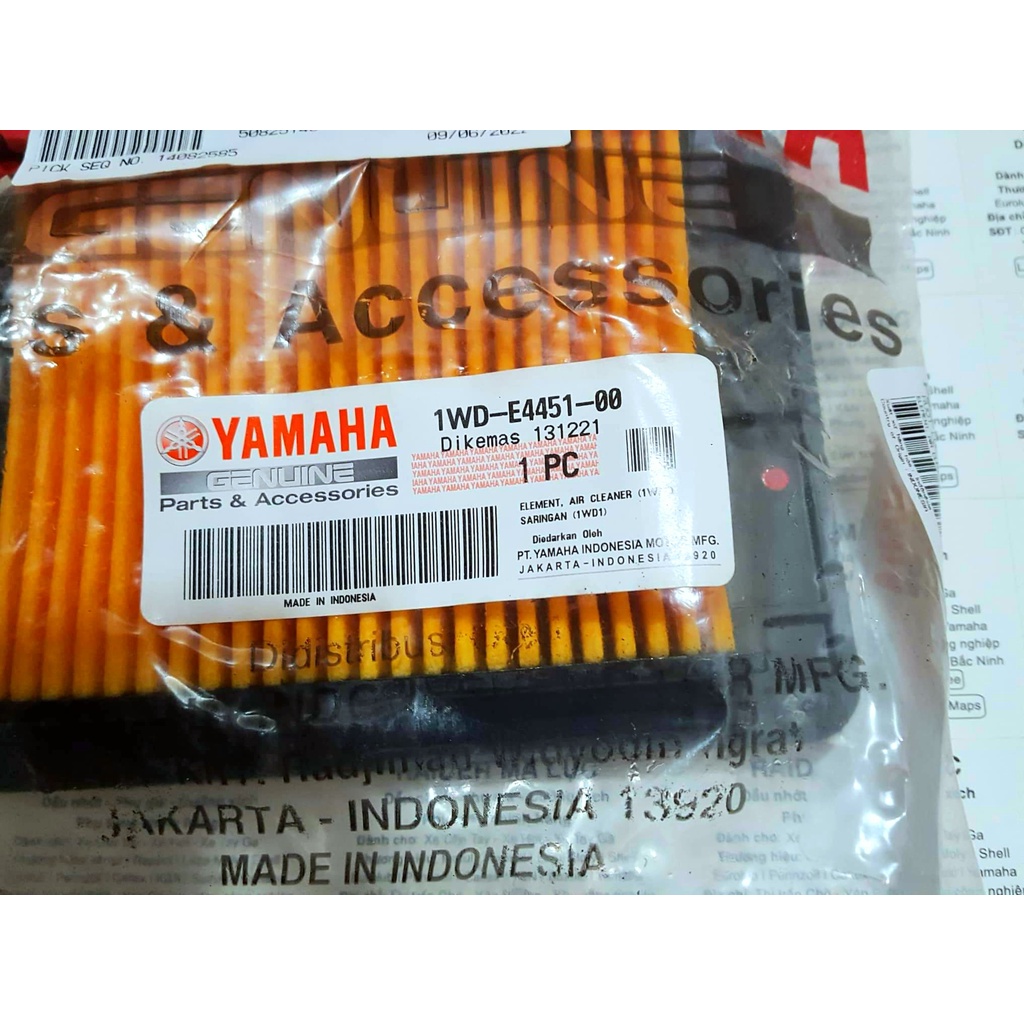 Lọc gió Yamaha R3 MT03 R25 chính hãng nhập khẩu Indonesia