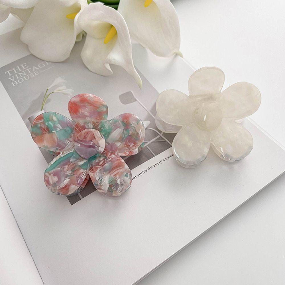 Kẹp Tóc Càng Cua Đính Hoa Thanh Lịch Cho Nữ Giá Đỡ