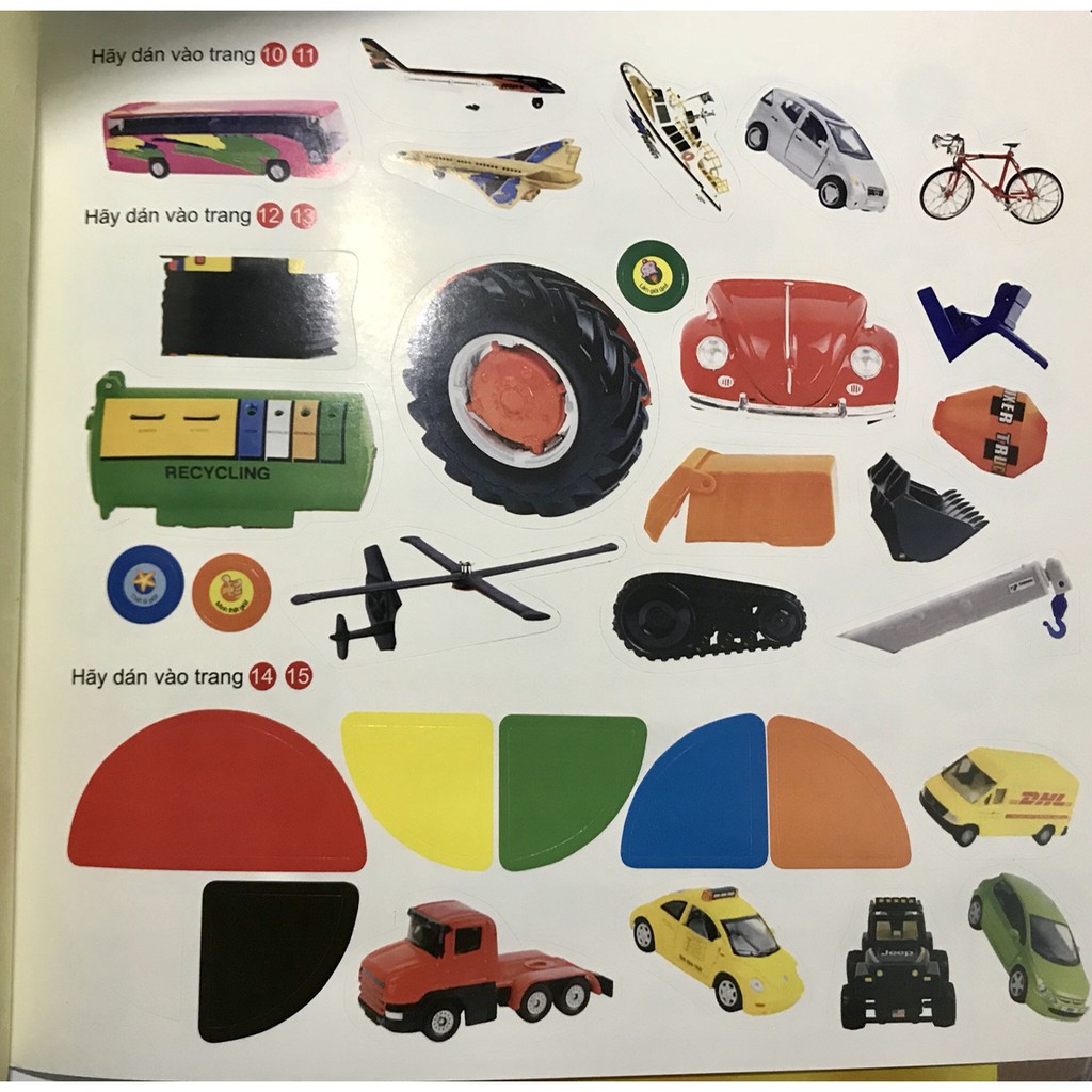 Sách: 200 Miếng Bóc Dán Thông Minh - Phương tiện giao thông (2-6 Tuổi) | BigBuy360 - bigbuy360.vn