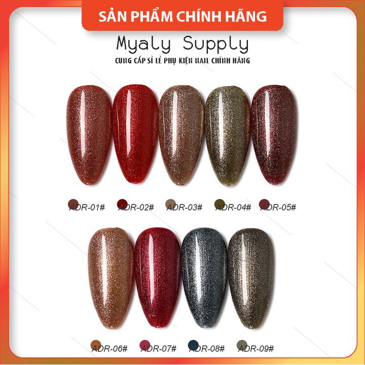 Set Sơn AS Nhũ Chai Đỏ Nắp Nhọn 9 Chai Cao Cấp ADR SP000341