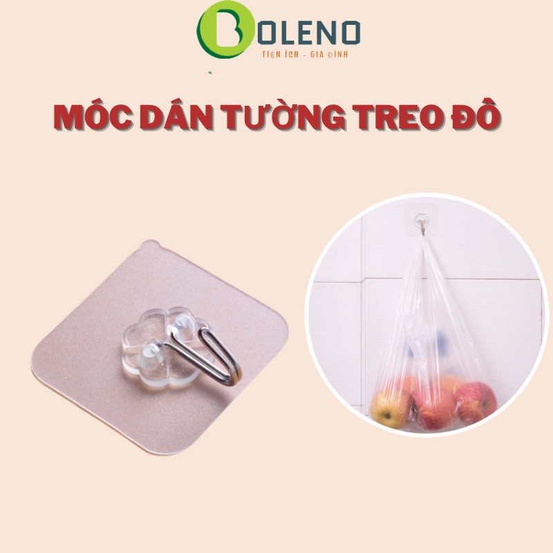 Set 10 Móc dán tường siêu dính, miếng dán dính tường treo đồ siêu dính (10)