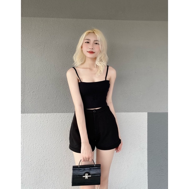 [CLAY] EMMY CROPTOP - Áo hai dây len tăm croptop ôm body | BigBuy360 - bigbuy360.vn