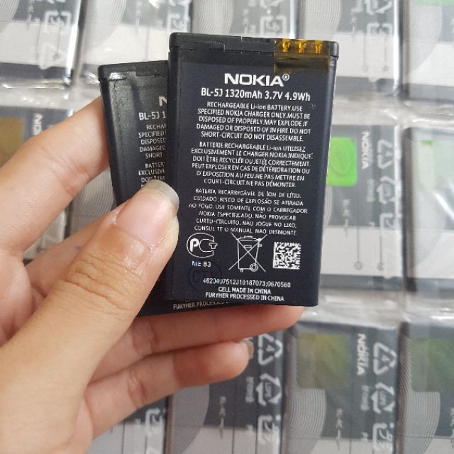 Pin Nokia BL-5J Zin Hàng Cao Cấp Cho Lumia 520/620/N900/N200/C3-00/X6/X1-01/X1-00