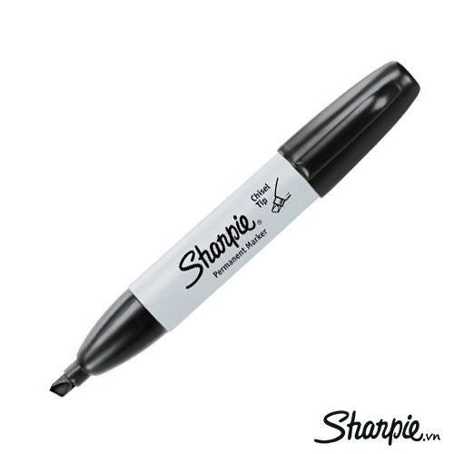 Bút vẽ đa dụng đầu dẹp Sharpie Chisel Tip - Black (Màu đen)