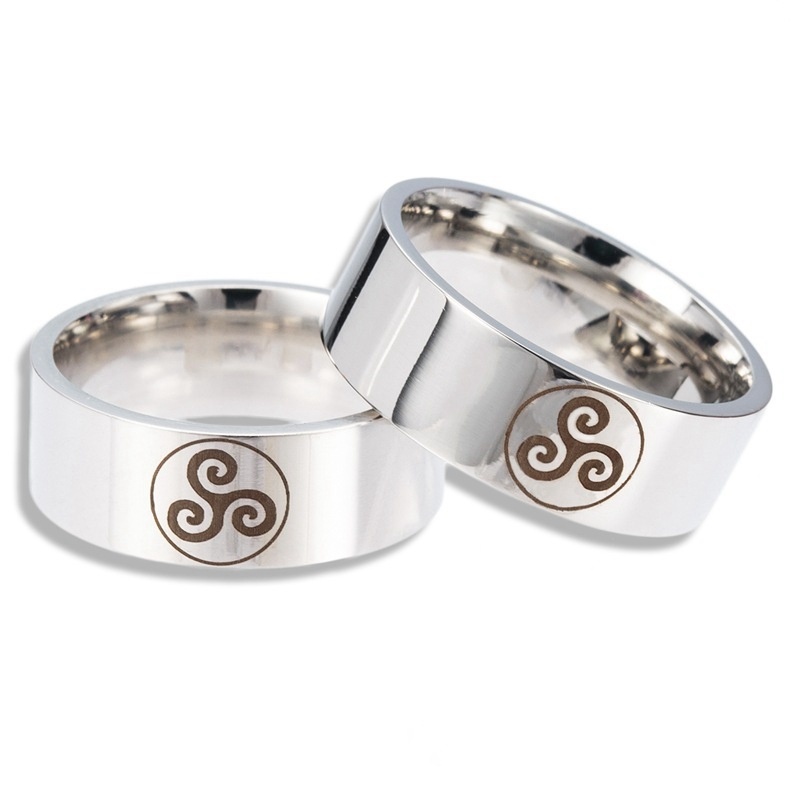 Nhẫn Thép Không Gỉ Họa Tiết Sói Trẻ Trung Thời Trang Mới Cho Nam