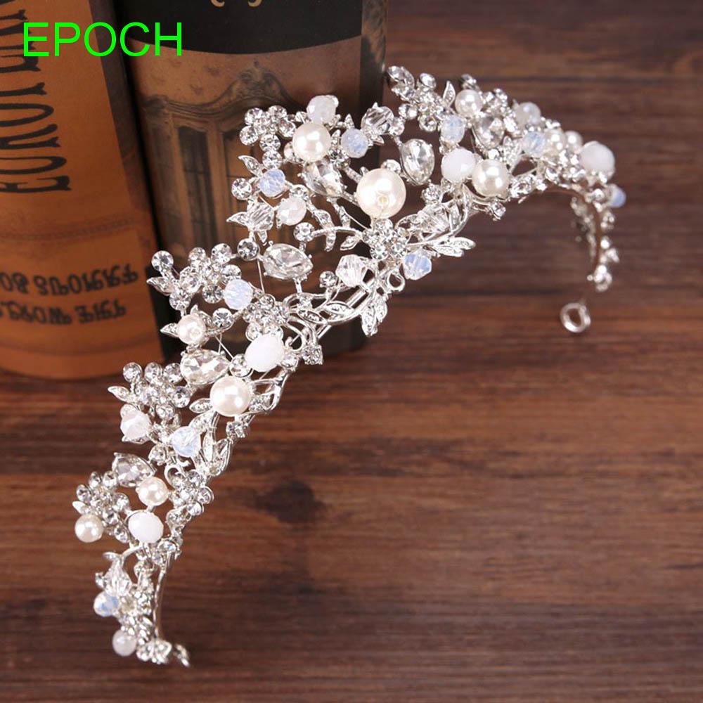 Vương miện cô dâu đính kim cương giả