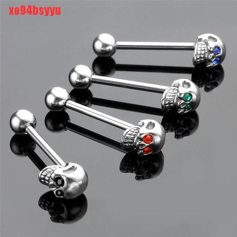 Nhẫn Hình Đầu Lâu Bằng Thép Không Gỉ Xo94Bsyu 14G