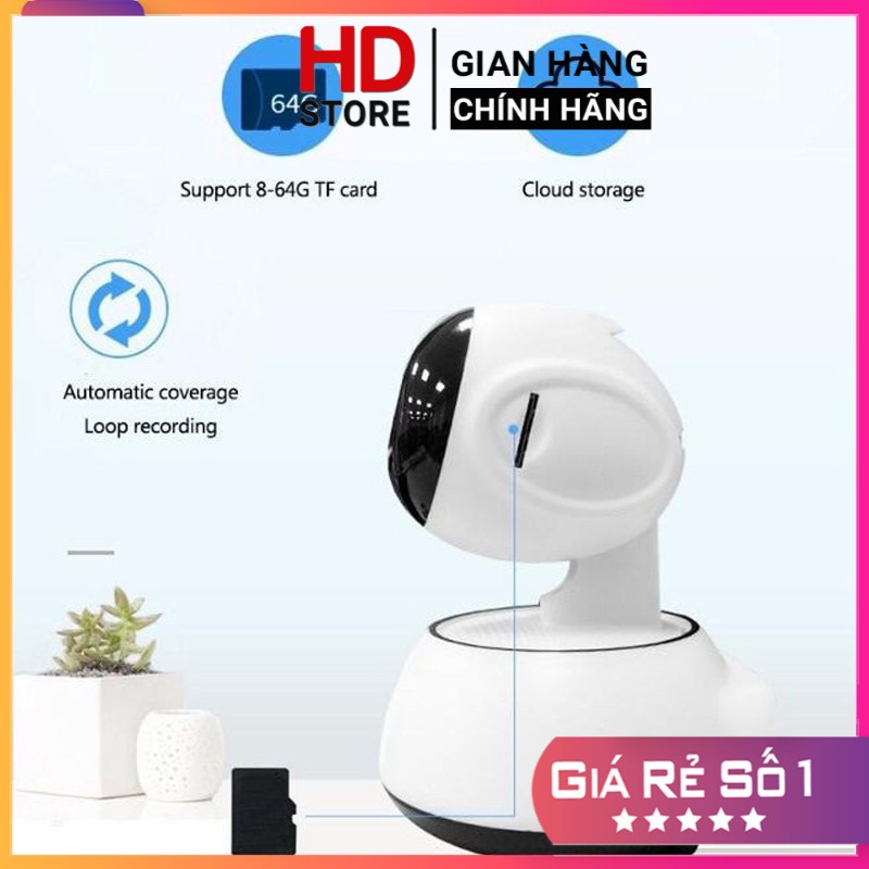 Camera wifi V380, Phát hiện chuyển động, đàm thoại hai chiều, xoay 360 độ, camera ip - Bảo hành 1 năm