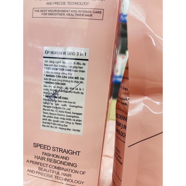 Kem Ép Side Tóc Nam 3 in 1 Hoa Anh Đào Cao Cấp Mới Nhất