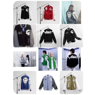 Áo Khoác Nhung Tăm Jacket Varsity Form Rộng Gonz