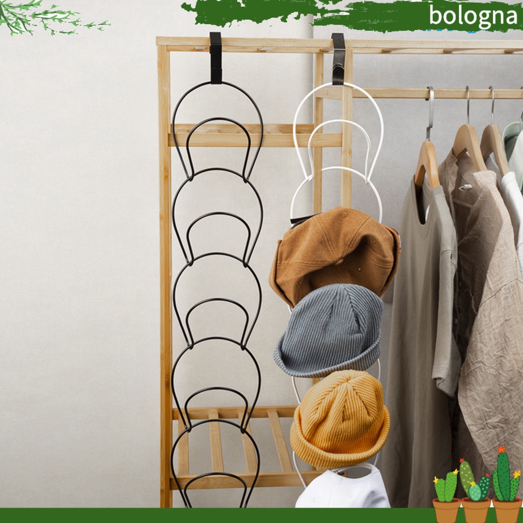 Set 5 giá đỡ treo mũ lưỡi trai bằng sắt gắn tường tiện dụng