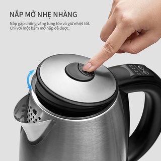 Bình Đun Siêu Tốc LocknLock 1.7L, ấm siêu tốc Lock&lock  Temperature Control EJK136SLV - T2Cmall