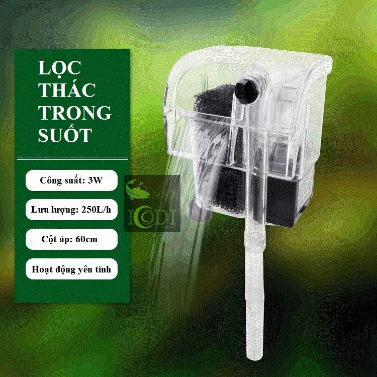 Lọc Thác Bể Cá Cảnh Trong Suốt M06