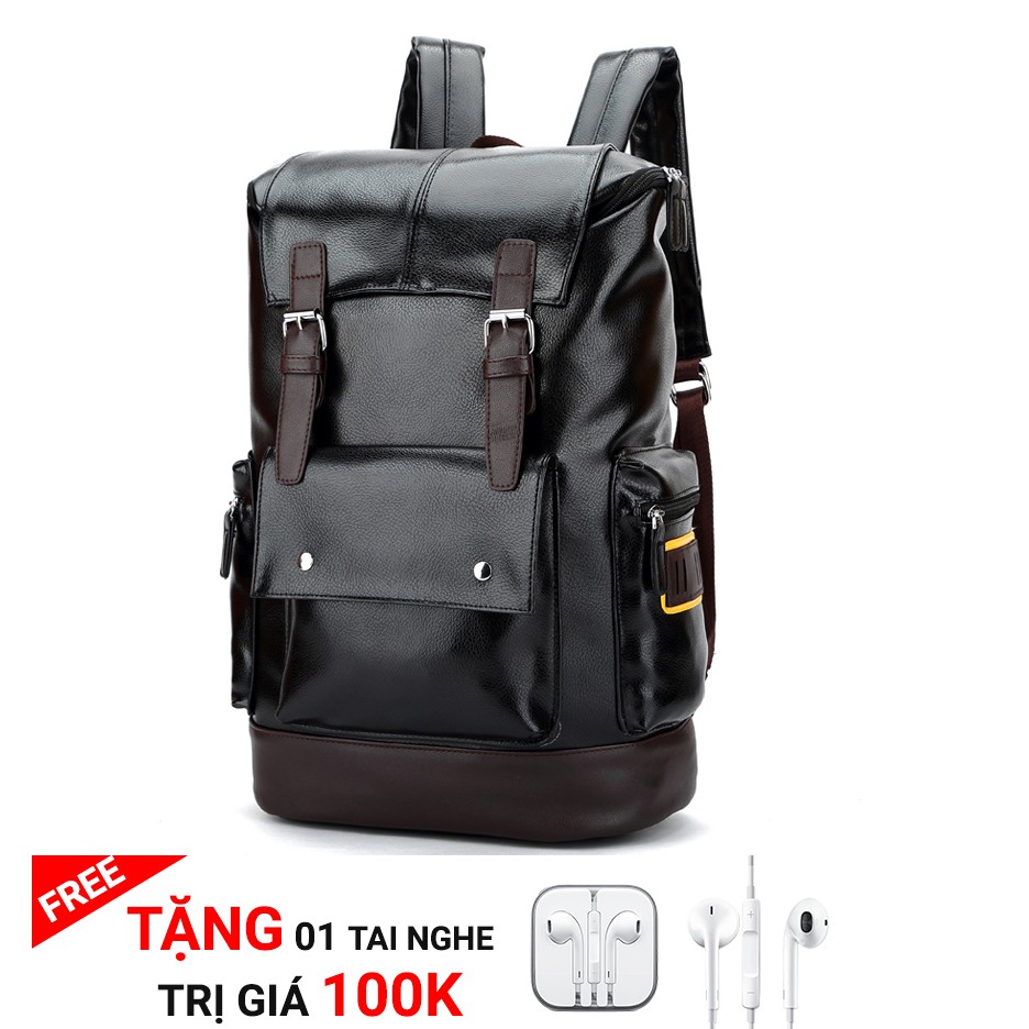 Balo da nam cao cấp ( đựng được laptop, ipad, và nhiều đồ ) BL-15 tặng tai nghe 100k