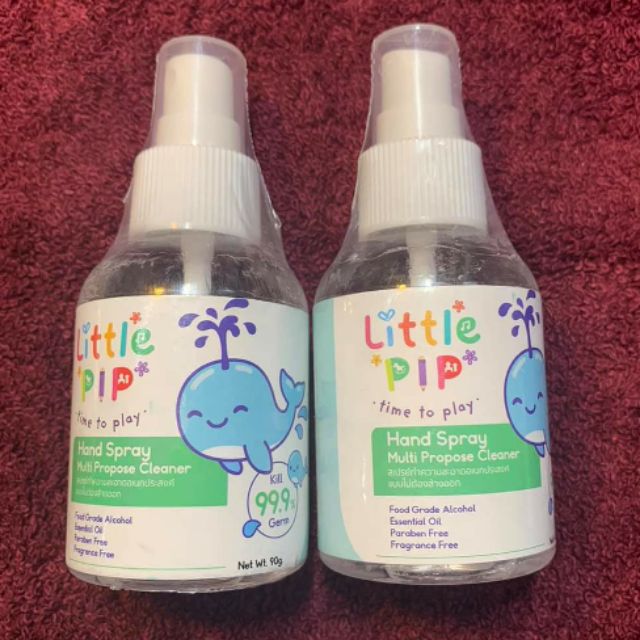 XỊT RỬA TAY KHÔ KHÁNG KHUẨN 99,9% CHO BÉ LITTLE PIP HAND SPRAY 90g - Thái Lan