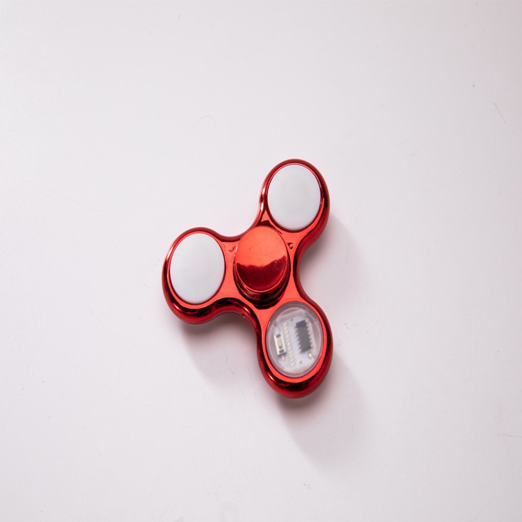 (phát sáng) đồ chơi con quay 3 cánh fidget spinner phát sáng đèn led 7 màu 18 chế độ