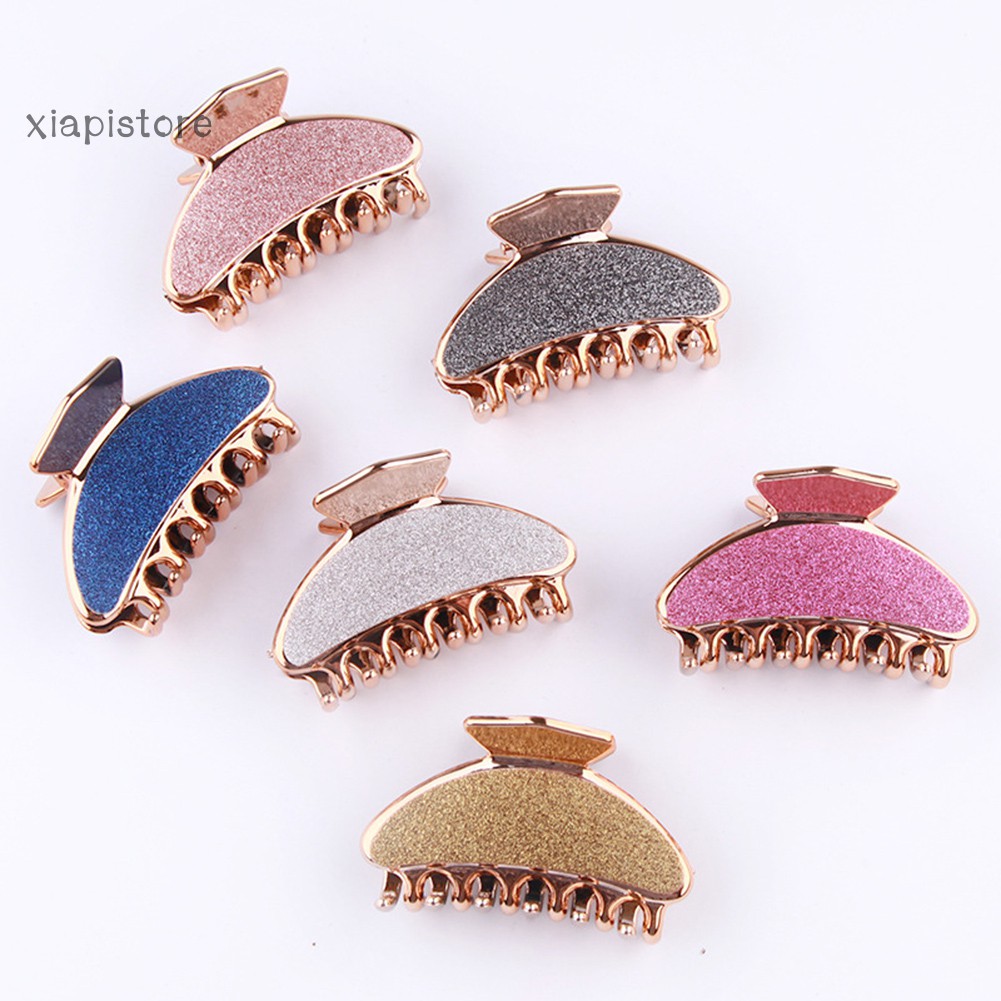 Kẹp Tóc Nhựa Màu Trơn Thời Trang Cho Nữ