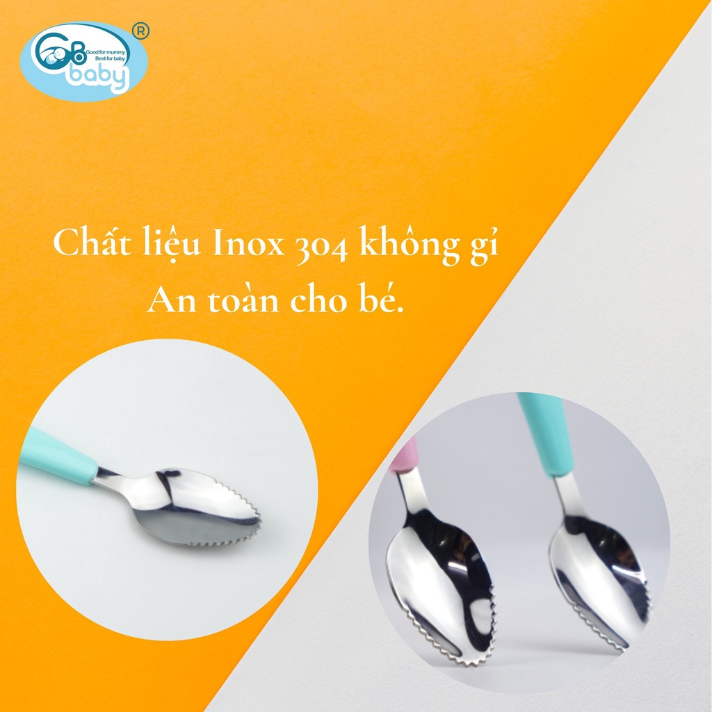 Thìa nạo hoa quả 2 đầu cho bé ăn dặm Gb baby chính hãng