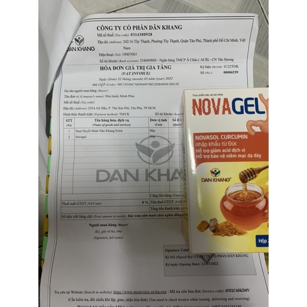 NOVAGEL - Hỗ trợ giảm acid dịch vị , Hỗ trợ bảo vệ niêm mạc dạ dày ( Hộp 20 gói )