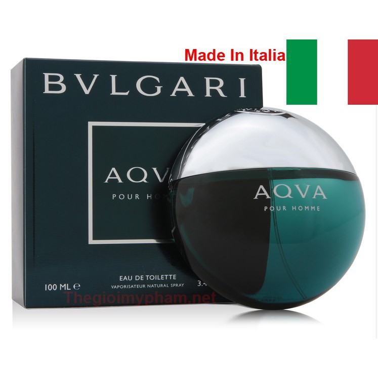 Nước Hoa nam BVLGARI AQVA Pour Home 100ml Italia